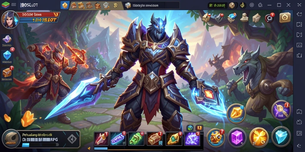 Tampilan gameplay menegangkan dalam petualangan MMORPG 180SLOT.
