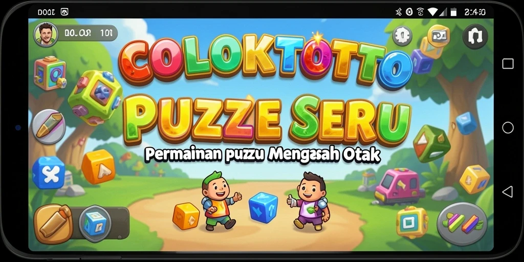 Tangkapan layar gameplay COLOKTOTO menampilkan serunya tantangan Puzzle.