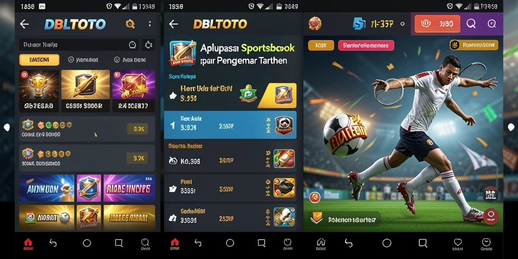 Screenshot utama DBLTOTO menampilkan gameplay menarik dari taruhan olahraga.