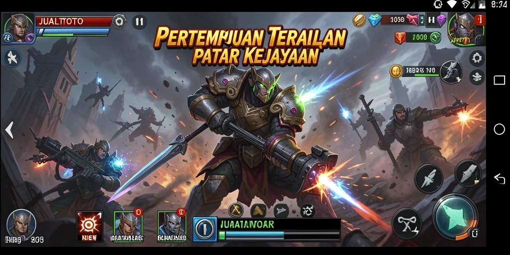 Gameplay seru JUALTOTO dalam pertempuran Battle Royale.