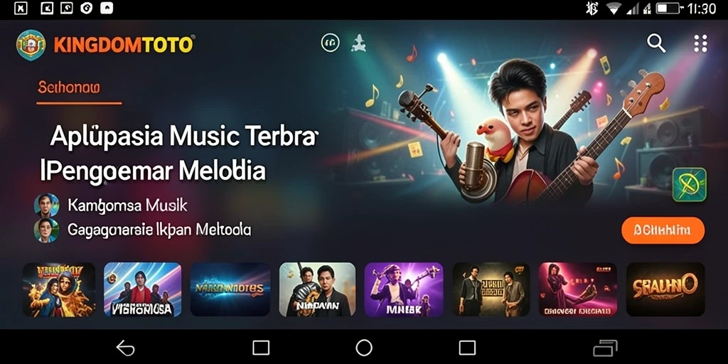 Tampilan gameplay KINGDOMTOTO yang mengasyikkan dengan interaksi musik.