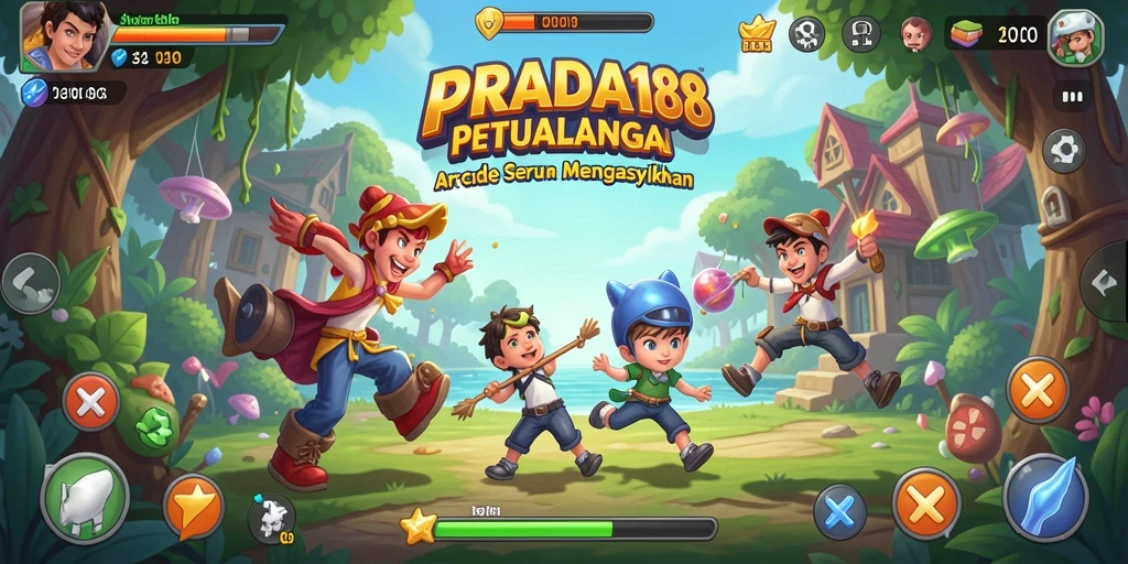 Tangkapan layar PRADA188 menunjukkan aksi seru dalam gameplay arcade.