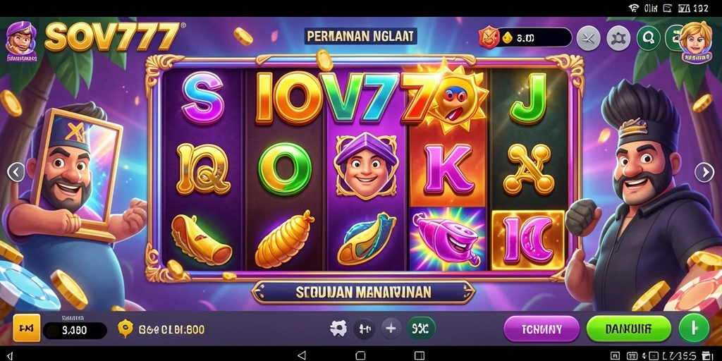 Tampilan gameplay SOV777 yang menarik dan penuh warna.